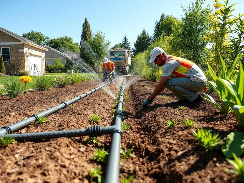 Instalare sistem de irigație
